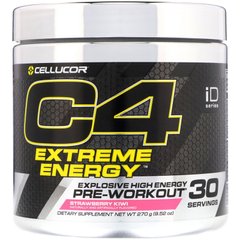 C4 Extreme Energy, перетренувальний препарат, полуниця і ківі, Cellucor, 195 г