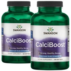 Кальцій і вітамін Д, CalciBoost, Swanson, 240 капсул