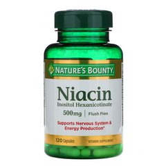 Ниацин Витамин B3 Nature's Bounty (Niacin Vitamin B3) 120 капсул купить в Киеве и Украине