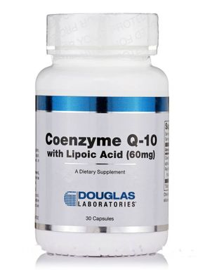 Коэнзим Q10 с липоевой кислотой Douglas Laboratories (Coenzyme Q-10 with Lipoic Acid) 30 капсул купить в Киеве и Украине