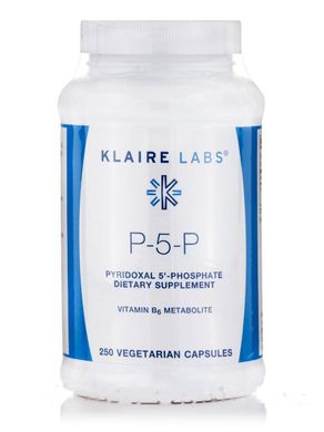 P-5-P Вітамін В6 Піридоксин Klaire Labs (P-5-P Pyridoxal 5-Phosphate) 250 вегетаріанських капсул