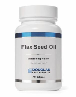 Льняна олія Douglas Laboratories (Flax Seed Oil) 100 капсул