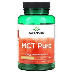 Pharmaceutical grade MCT Pure, Swanson, 1,000 mg, 90 capsules