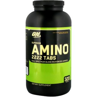 Улучшенные аминокислоты 2222, Optimum Nutrition, 320 таблеток купить в Киеве и Украине