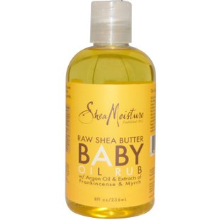 Масло от детских опрелостей с сырым маслом ши SheaMoisture (Raw Shea Butter Baby Oil Rub) 236 мл купить в Киеве и Украине