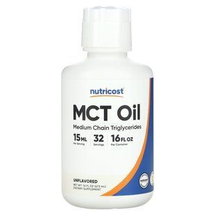 Nutricost, MCT Oil, Unflavored, 16 fl oz (473 ml) купить в Киеве и Украине