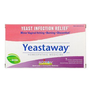 Antifungal, candles for vaginal yeast infection, Boiron, 7 vaginal suppositories.