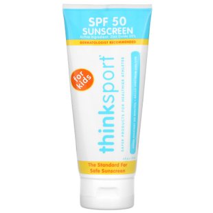 Thinksport, солнцезащитный крем, фактор защиты SPF50+, для детей, Think, 6 жидк. унц. (177 мл) купить в Киеве и Украине