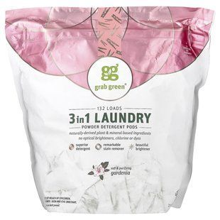 Grab Green, Капсулы моющего средства 3 в 1, Gardenia, 132 загрузки, 2112 г (4 фунта 10 унций) купить в Киеве и Украине