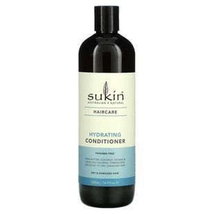 Moisturizing conditioner for dry and damaged hair, Sukin, 16.9 fluid ounces (500 ml)