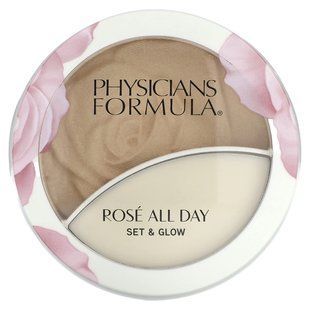 Physicians Formula, Ros&eacute; All Day, Set & Glow, Illuminating Powder & Dewy Balm, 1711501 Sunlit Glow, 1 Count купить в Киеве и Украине