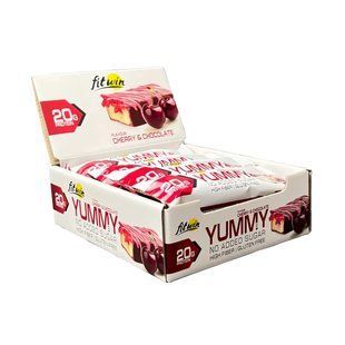 Батончики FitWin (Yummy) 12x55 г, вишня и шоколад купить в Киеве и Украине