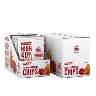 Чипсы с высоким содержанием белка паприка Nutrend (High Protein Chips) 6 шт по 40 г купить в Киеве и Украине