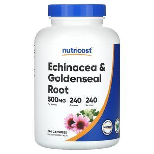 Nutricost, Echinacea & Goldenseal Root, 500 mg, 240 Capsules купить в Киеве и Украине