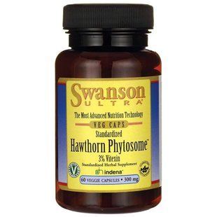 Унифицированная фитосома боярышника, Standardized Hawthorn Phytosome, Swanson, 300 мг, 60 капсул купить в Киеве и Украине