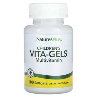 NaturesPlus, Children's Vita-Gels Multivitamin, Orange, 180 Softgels купить в Киеве и Украине