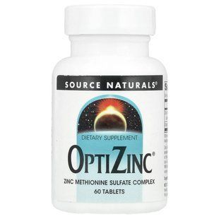 ОптіЦинк Source Naturals (OptiZinc) 30 мг 60 таблеток