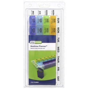 Ezy Dose, Weekly 4X/Day with Pop-Outs Medtime Planner , 1 Count купить в Киеве и Украине