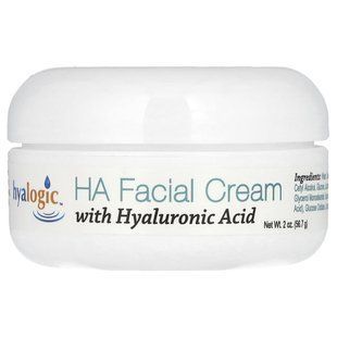 Hyalogic, HA Facial Cream with Hyaluronic Acid, Fragrance Free, 2 oz (56.7 g) купить в Киеве и Украине