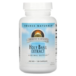 Базилик священный экстракт Source Naturals (Holy Basil) 450 мг 120 капсул купить в Киеве и Украине