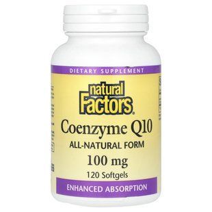 Коэнзим CoQ10 Natural Factors ( CoQ10) 100 мг 120 капсул купить в Киеве и Украине