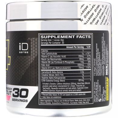 C4 Extreme Energy, перетренувальний препарат, полуниця і ківі, Cellucor, 195 г