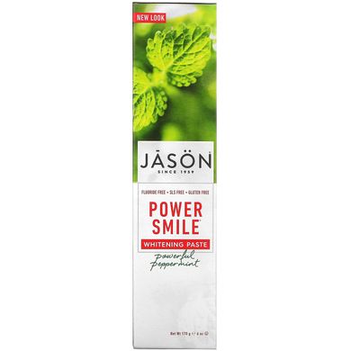Зубна паста з м'ятою відбілююча Jason Natural (Paste) 170 г