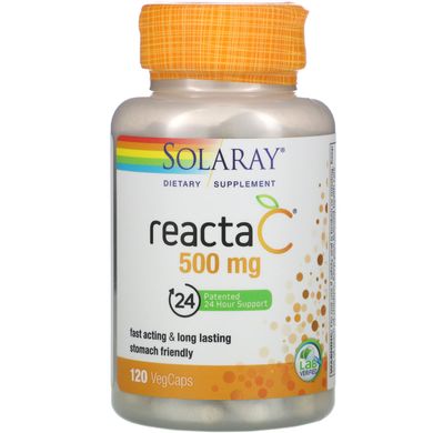 Вітамін C Solaray (Reacta-C) 500 мг 120 капсул