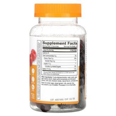 Lifeable, Prebiotic Fiber Gummies, Natural Berry, 60 Gummies купить в Киеве и Украине