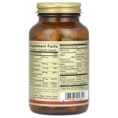 Мультивітаміни Solgar (Vitamins Only) 90 рослинних капсул