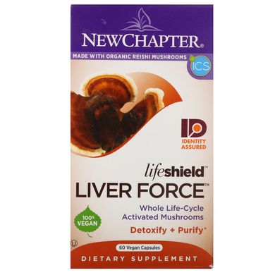 Витамины для печени от LifeShield, Liver Force, New Chapter, 60 капсул купить в Киеве и Украине