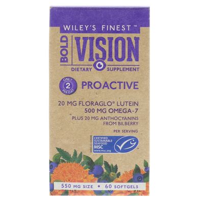 Комплекс для глаз Wiley's Finest (Bold Vision) 550 мг 60 капсул купить в Киеве и Украине