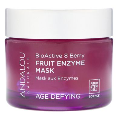 Фруктова ферментна маска біоактивний комплекс 8 ягід антивіковий Andalou Naturals (Fruit Enzyme Beauty Mask BioActive 8 Berry Age Defying) 50 г