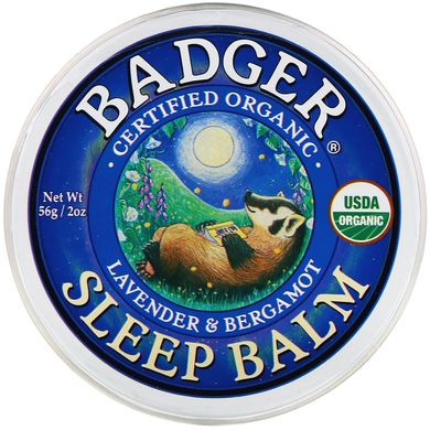 Бальзам для сна лаванда и бергамот органический Badger Company (Sleep Balm) 56 г купить в Киеве и Украине