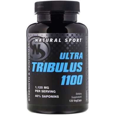 Трибулус 1100, Tribulus, Natural Sport, 120 вегетаріанських капсул