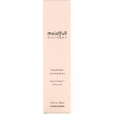 Moisturizing Collagen, Face Toner, White Lupin, Etude House, 200 ml
