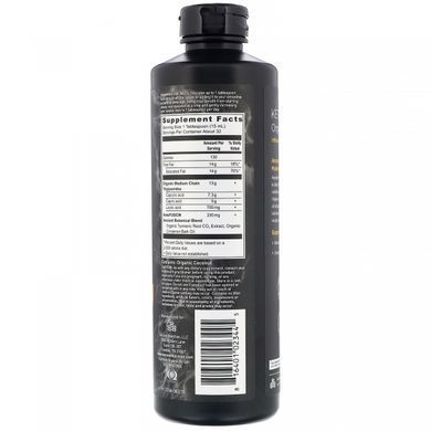 Органічна олія з MCT, з куркумою, Dr Axe / Ancient Nutrition, 473 мл
