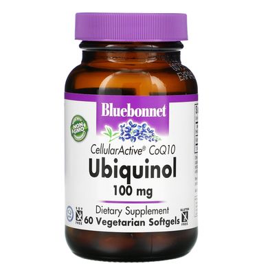 Клеточно-активный CoQ10 Убихинол Bluebonnet Nutrition (Ubiquinol) 100 мг 60 капсул купить в Киеве и Украине