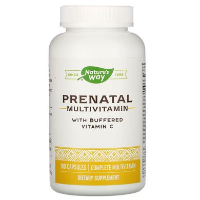 Мультивитамины для беременных Nature's Way (Prenatal Multi-Vitamin and Multi-Mineral) 180 капсул купить в Киеве и Украине