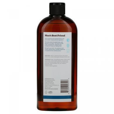 Гель для душа, м'ята перцева і евкаліпт, Body Wash, Peppermint & Eucalyptus, Bulldog Skincare For Men, 500 мл