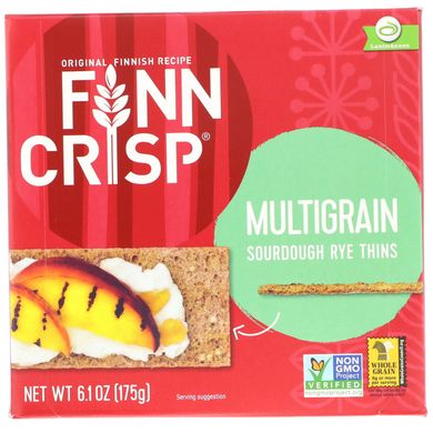 Мультизлакові хрумкі хлібці Finn Crisp (Multigrain Sourdough Rye Thins) 175 г