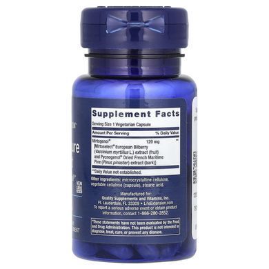 Підтримка Тиску Очей Life Extension (Pressure Support with Mirtogenol) 30 капсул