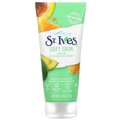 Скраб для мягкой кожи авокадо и мед St. Ives (Soft Skin Scrub Avocado & Honey) 170 г купить в Киеве и Украине