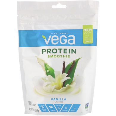 Протеїновий коктейль з ванільним смаком, Vega, 264 г