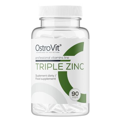 Потрійний цинк OstroVit (Triple Zinc) 90 капсул