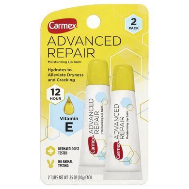 Carmex, Advanced Repair, Moisturizing Lip Balm, 2 Tubes, 0.35 oz (10 g) Each