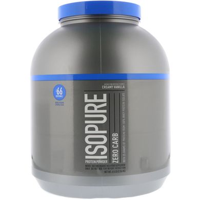 IsoPure, білковий порошок, нуль вуглеводів, вершкова ваніль, Nature's Best, IsoPure, 2,04 кг