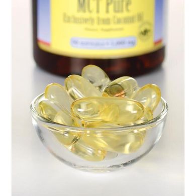 Фармацевтичний сорт MCT Pure, Pharmaceutical Grade MCT Pure, Swanson, 1000 мг, 90 капсул