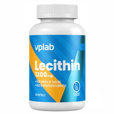 Лецитин VPLab (Lecithin 1200 mg) 1200 мг 120 м'яких капсул