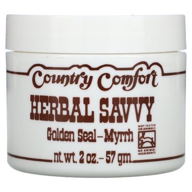 Herbal Savvy, гідрастіс і смирну, Country Comfort, 2 унції (57 г)